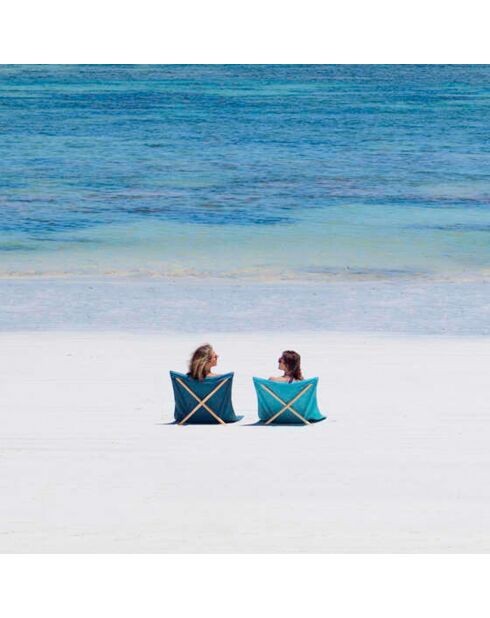 Neo-transat Simone et Georges turquoise - 140x70 cm