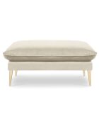Pouf Velours Elio beige - 100x80x45 cm