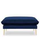 Pouf Velours Elio bleu roi - 100x80x45 cm