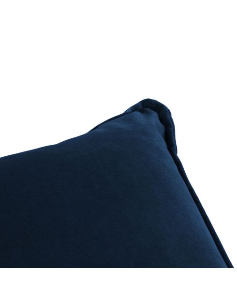 Pouf Velours Elio bleu roi - 100x80x45 cm