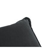 Pouf Velours Elio gris - 100x80x45 cm