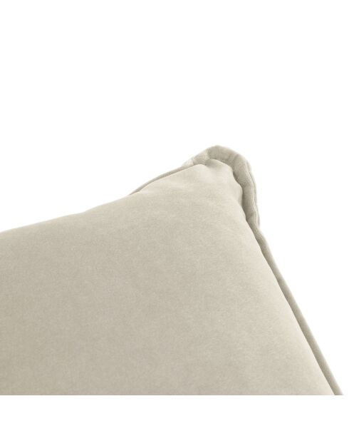 Pouf Velours Elio beige - 100x80x45 cm