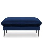 Pouf Velours Elio bleu roi - 100x80x45 cm