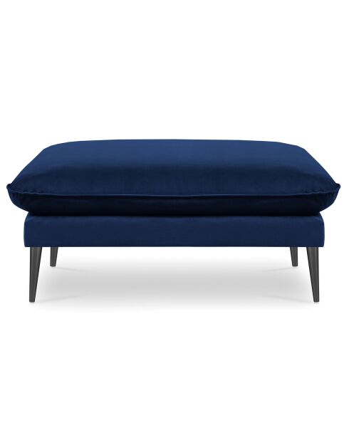 Pouf Velours Elio bleu roi - 100x80x45 cm