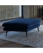 Pouf Velours Elio bleu roi - 100x80x45 cm