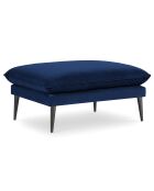 Pouf Velours Elio bleu roi - 100x80x45 cm