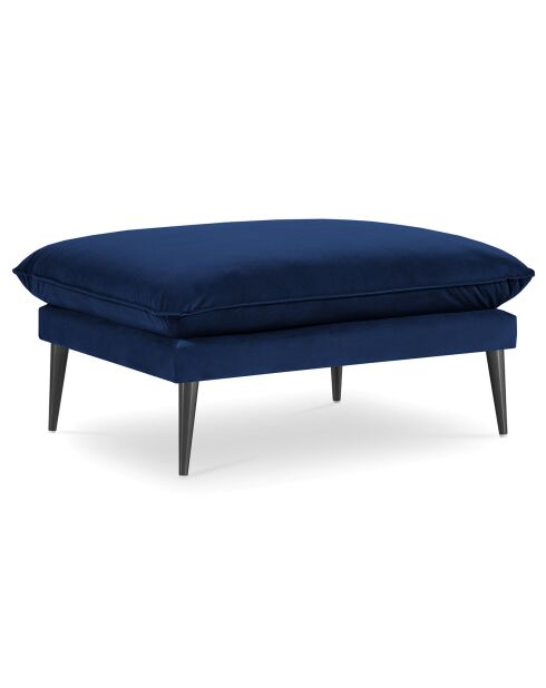 Pouf Velours Elio bleu roi - 100x80x45 cm
