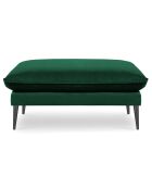 Pouf Velours Elio vert bouteille - 100x80x45 cm