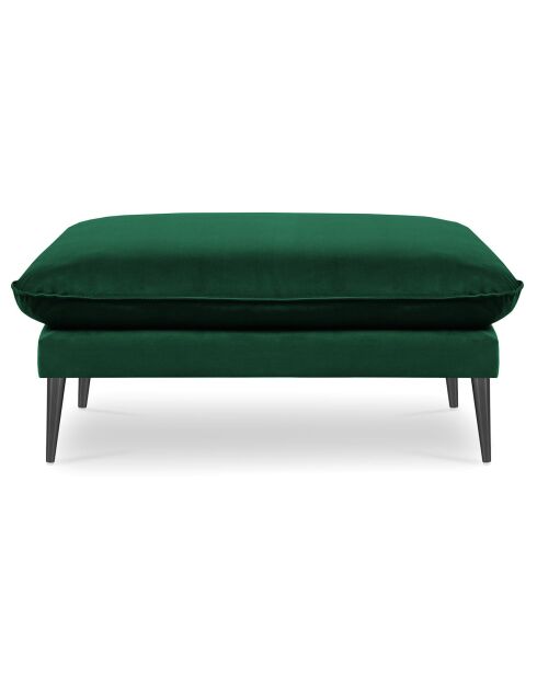 Pouf Velours Elio vert bouteille - 100x80x45 cm