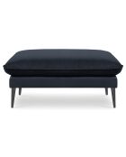 Pouf Velours Elio bleu foncé - 100x80x45 cm