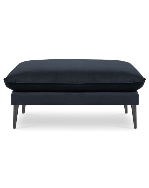 Puf Elio Velvet azul oscuro - 100x80x45 cm