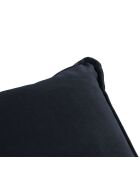 Pouf Velours Elio bleu foncé - 100x80x45 cm