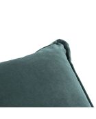 Pouf Velours Elio pétrole - 100x80x45 cm