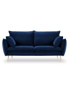 Canapé Velours Elio bleu roi - 158x100x97 cm