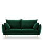 Canapé Velours Elio vert bouteille - 158x100x97 cm