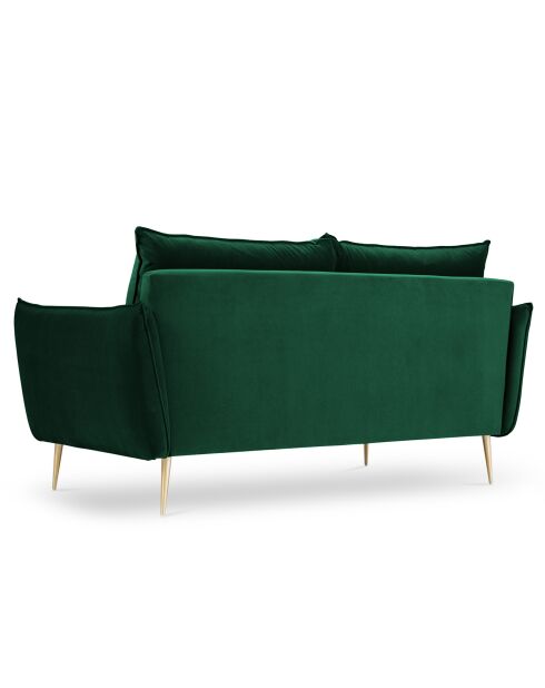 Sofá Elio Velvet verde botella - 158x100x97 cm