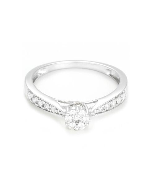 Bague A Tout Jamais en Or blanc & Diamants 0.25 ct