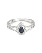 Historia ring in witgoud, diamanten 0,19 ct en saffier 0,22 ct