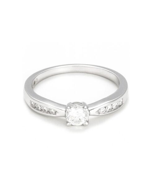 Marry You ring in witgoud met diamanten 0,4 kt
