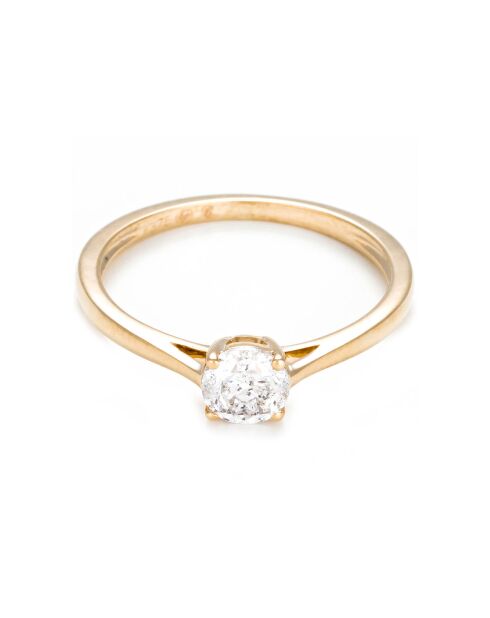 Bague Solitaire Impérial en Or jaune & Diamant 0.5 ct
