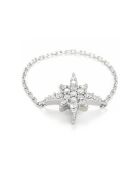 Bague Chaine Star en Or blanc & Diamants 0.1 ct