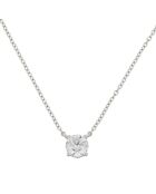 Collar de diamante y oro blanco imperial de 0,5 quilates