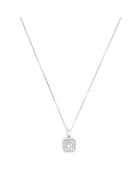Pendentif Miroir Diamants 0.15 ct or blanc