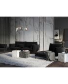 Méridienne Droite Elio noir - 170x107x97 cm