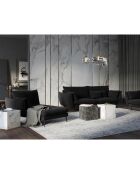 Méridienne Gauche Elio noir - 170x107x97 cm