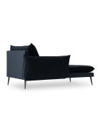 Méridienne Gauche Elio bleu foncé - 170x107x97 cm