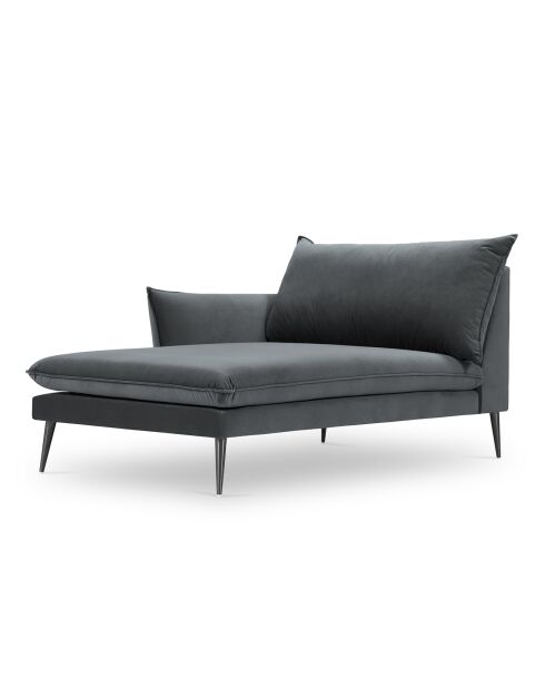 Méridienne Gauche Elio gris - 170x107x97 cm