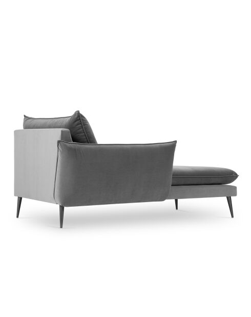 Méridienne Gauche Elio gris clair - 170x107x97 cm