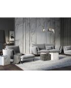 Méridienne Gauche Elio gris clair - 170x107x97 cm