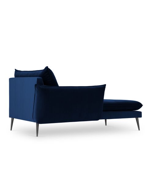 Divano letto sinistro Elio blu royal - 170x107x97 cm