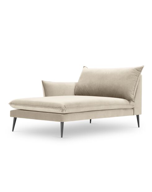 Méridienne Gauche Elio beige - 170x107x97 cm