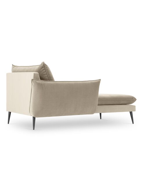 Méridienne Gauche Elio beige - 170x107x97 cm