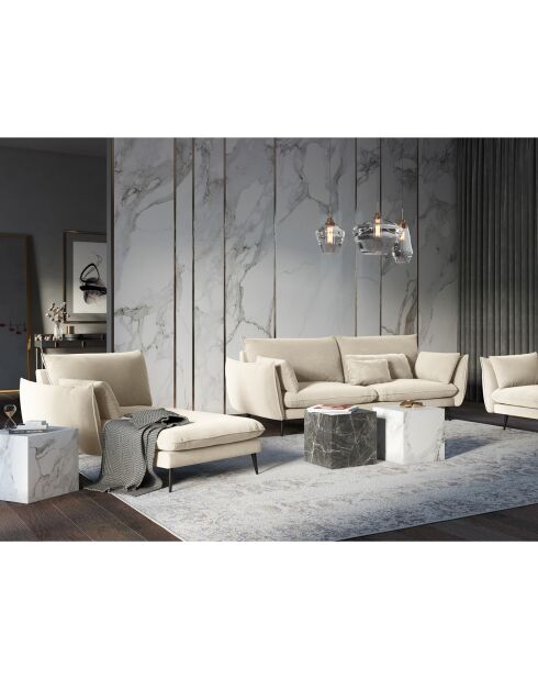 Méridienne Gauche Elio beige - 170x107x97 cm