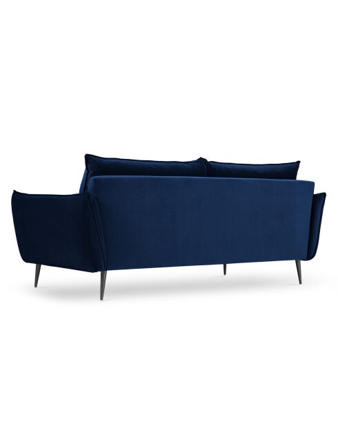 Samtsofa Elio Königsblau - 228x100x97 cm
