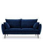 Canapé Velours Elio bleu roi - 158x100x97 cm