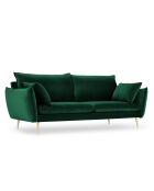 Canapé Velours Elio 2 Places vert bouteille - 198x100x97 cm