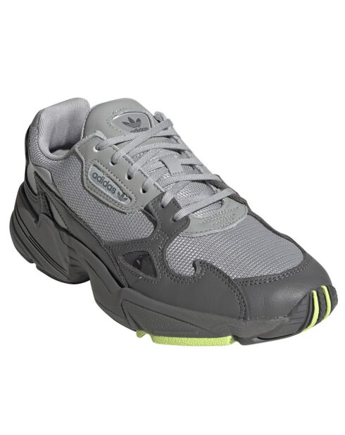 Baskets en Cuir & Mesh Falcon W grises