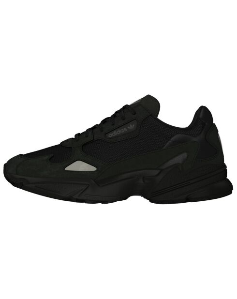 Baskets en Velours de Cuir & Mesh Falcon W noires