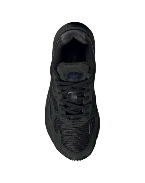 Baskets en Velours de Cuir & Mesh Falcon W noires