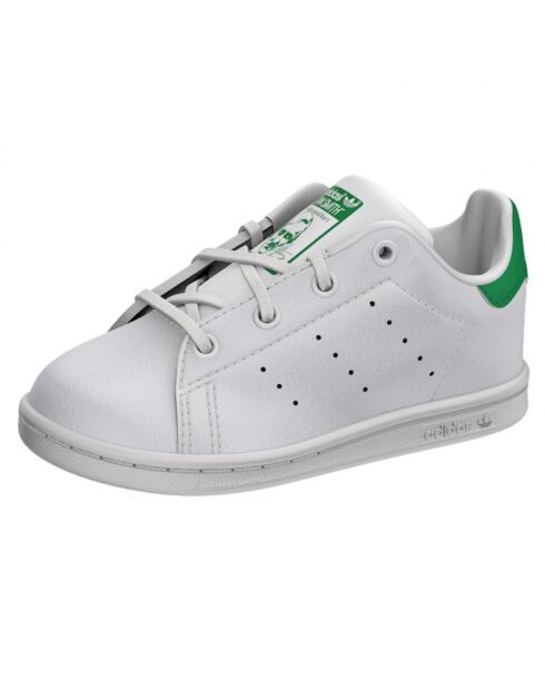 Baskets en Cuir Stan Smith Td blanc/vert
