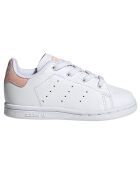 Baskets en Cuir Stan Smith El I blanc/rose pâle