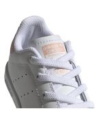 Baskets en Cuir Stan Smith El I blanc/rose pâle