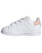 Baskets en Cuir Stan Smith El I blanc/rose pâle