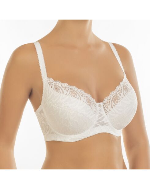 Soutien-gorge semi-paddé Louison blanc