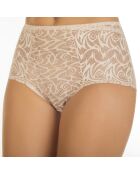 Bragas de cintura alta beige Solenne