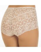 Bragas de cintura alta beige Solenne